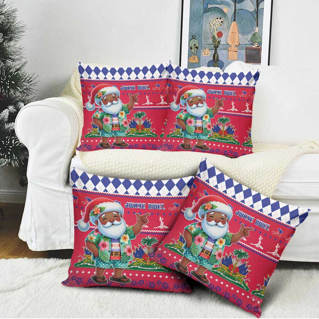 Haiti Christmas Pillow Cover Haitian Santa Jwaye Nwel - Wonder Print Shop