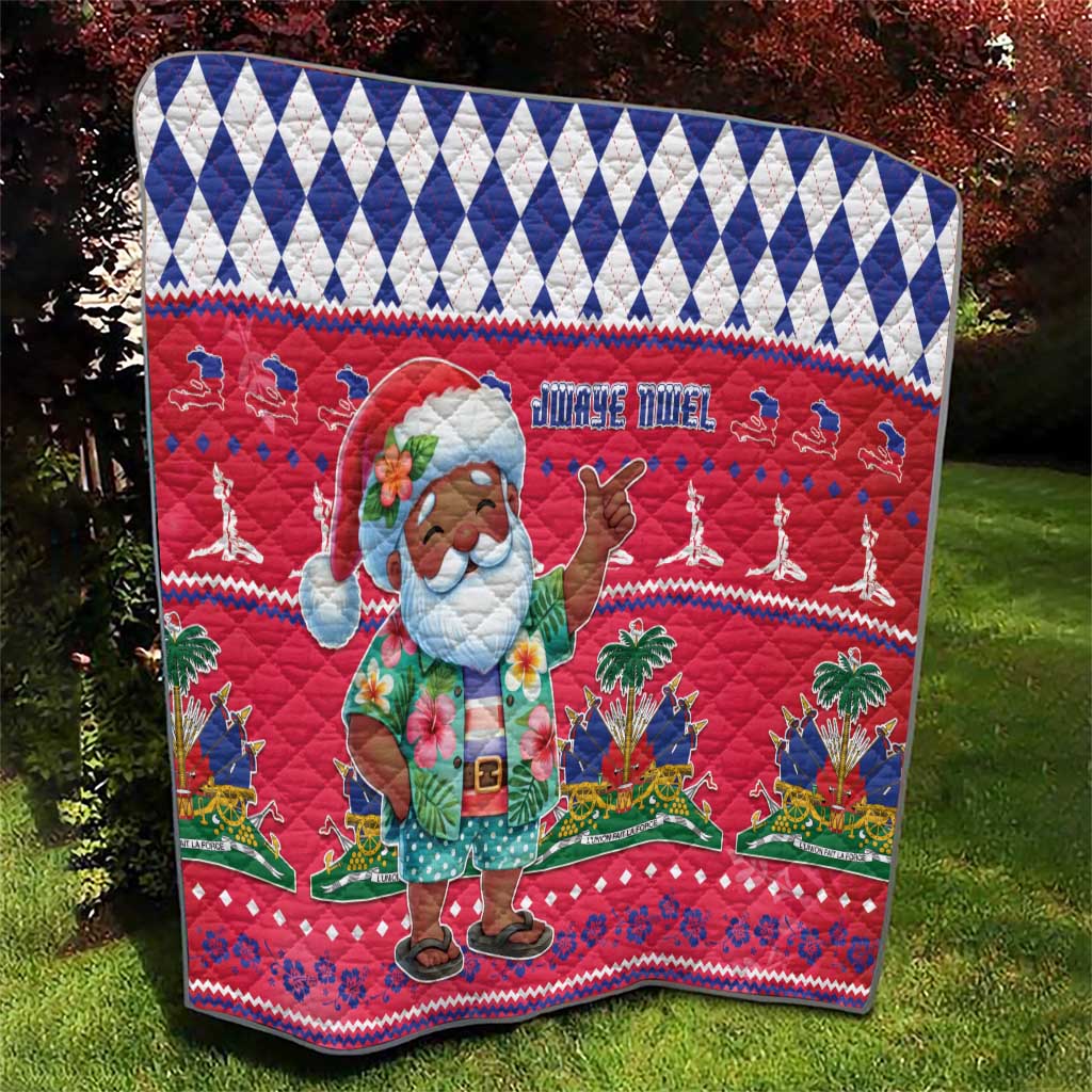 Haiti Christmas Quilt Haitian Santa Jwaye Nwel - Wonder Print Shop