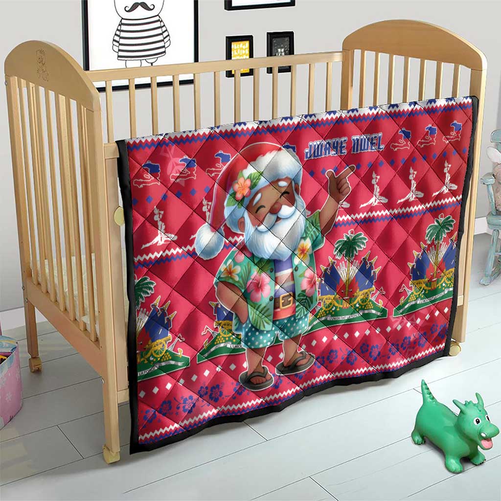Haiti Christmas Quilt Haitian Santa Jwaye Nwel - Wonder Print Shop