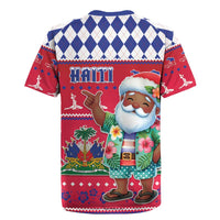 Haiti Christmas Rugby Jersey Haitian Santa Jwaye Nwel - Wonder Print Shop