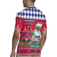 Haiti Christmas Rugby Jersey Haitian Santa Jwaye Nwel - Wonder Print Shop