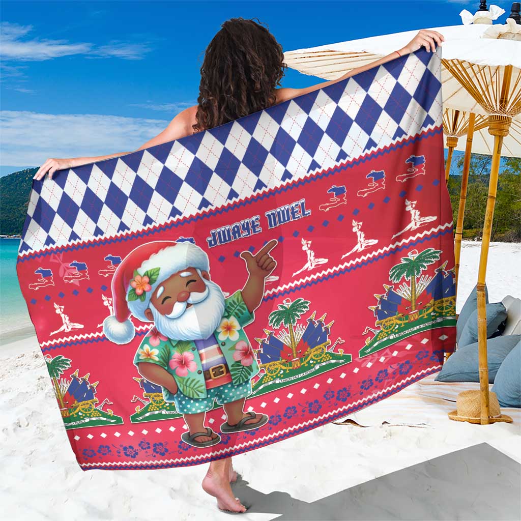Haiti Christmas Sarong Haitian Santa Jwaye Nwel - Wonder Print Shop