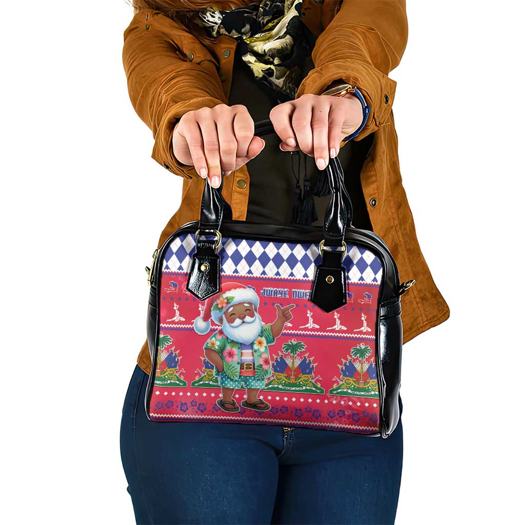 Haiti Christmas Shoulder Handbag Haitian Santa Jwaye Nwel - Wonder Print Shop