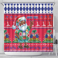Haiti Christmas Shower Curtain Haitian Santa Jwaye Nwel - Wonder Print Shop