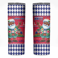 Haiti Christmas Skinny Tumbler Haitian Santa Jwaye Nwel - Wonder Print Shop