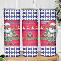 Haiti Christmas Skinny Tumbler Haitian Santa Jwaye Nwel - Wonder Print Shop