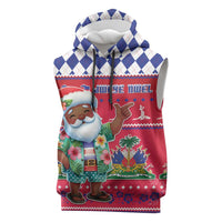 Haiti Christmas Sleeveless Hoodie Haitian Santa Jwaye Nwel - Wonder Print Shop