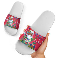 Haiti Christmas Slide Sandals Haitian Santa Jwaye Nwel - Wonder Print Shop