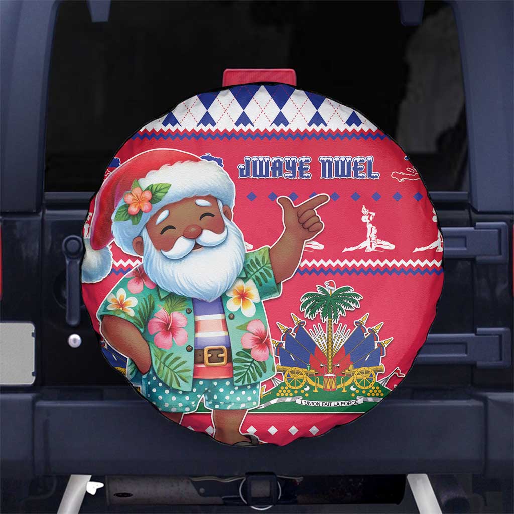 Haiti Christmas Spare Tire Cover Haitian Santa Jwaye Nwel - Wonder Print Shop