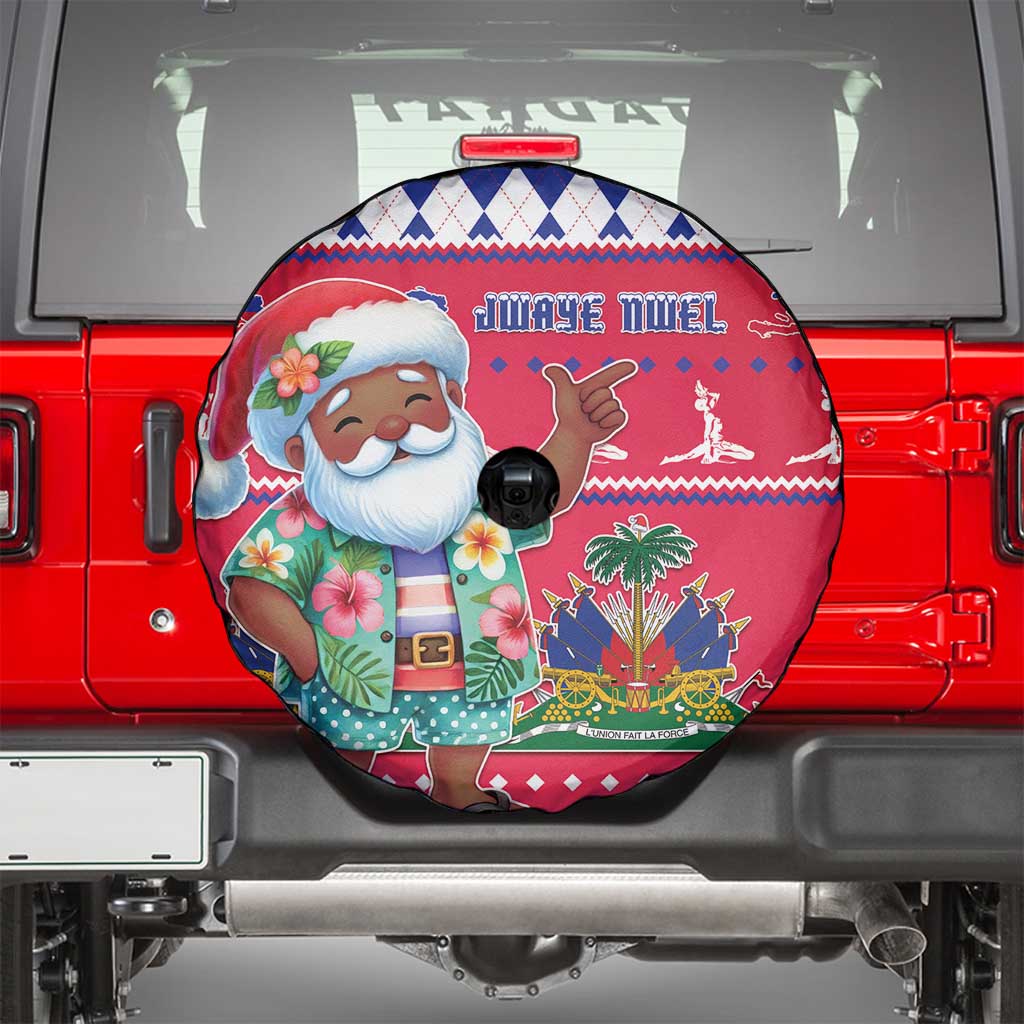 Haiti Christmas Spare Tire Cover Haitian Santa Jwaye Nwel - Wonder Print Shop