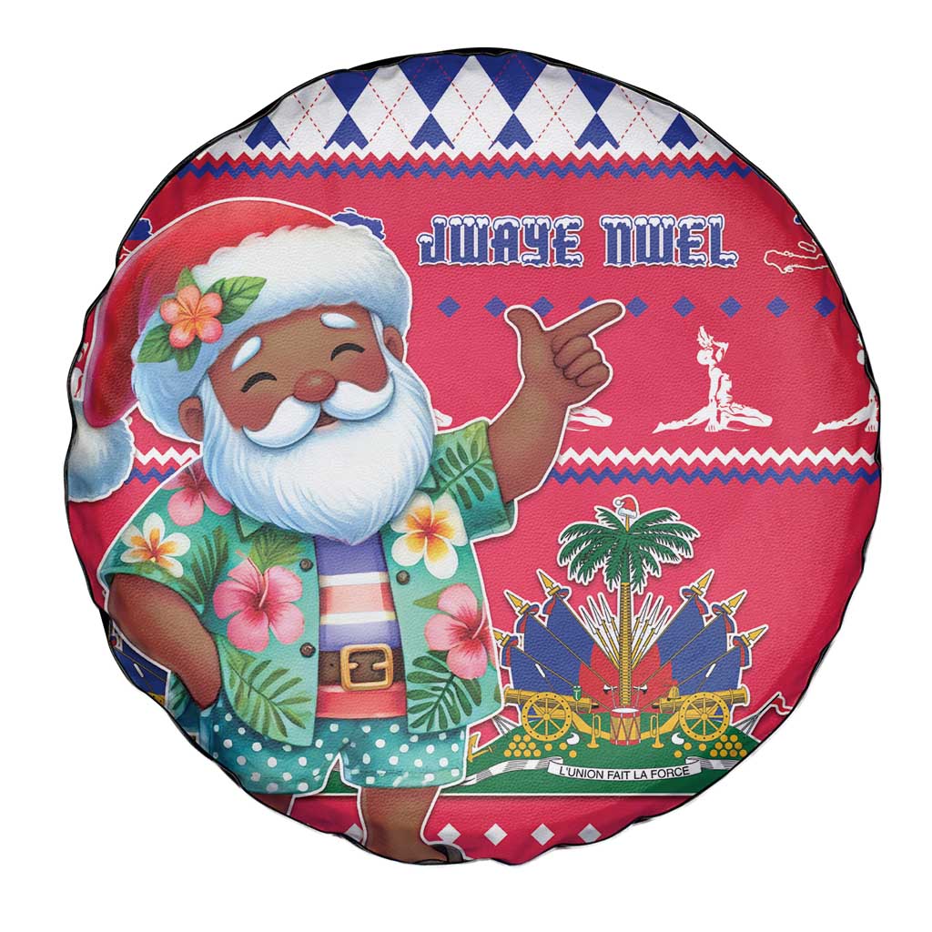Haiti Christmas Spare Tire Cover Haitian Santa Jwaye Nwel - Wonder Print Shop