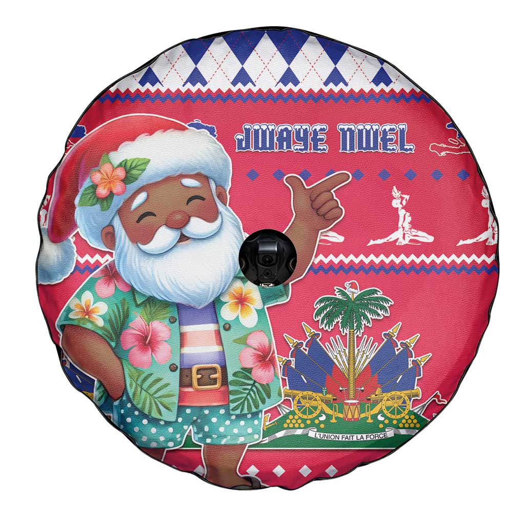 Haiti Christmas Spare Tire Cover Haitian Santa Jwaye Nwel - Wonder Print Shop