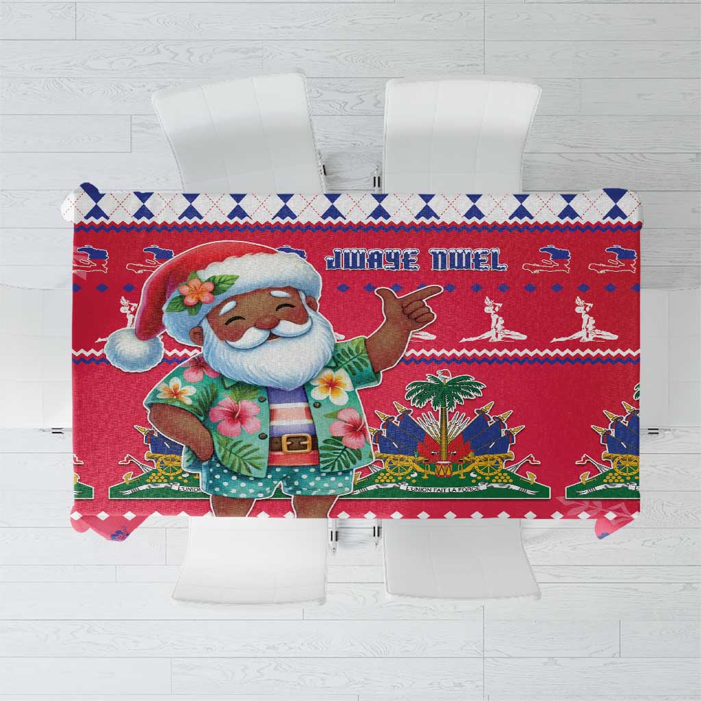 Haiti Christmas Tablecloth Haitian Santa Jwaye Nwel - Wonder Print Shop
