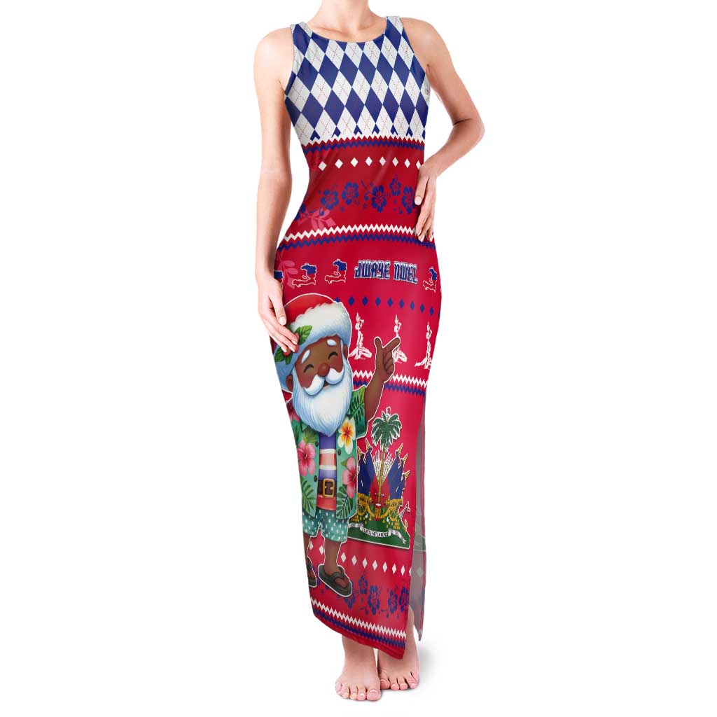 Haiti Christmas Tank Maxi Dress Haitian Santa Jwaye Nwel - Wonder Print Shop