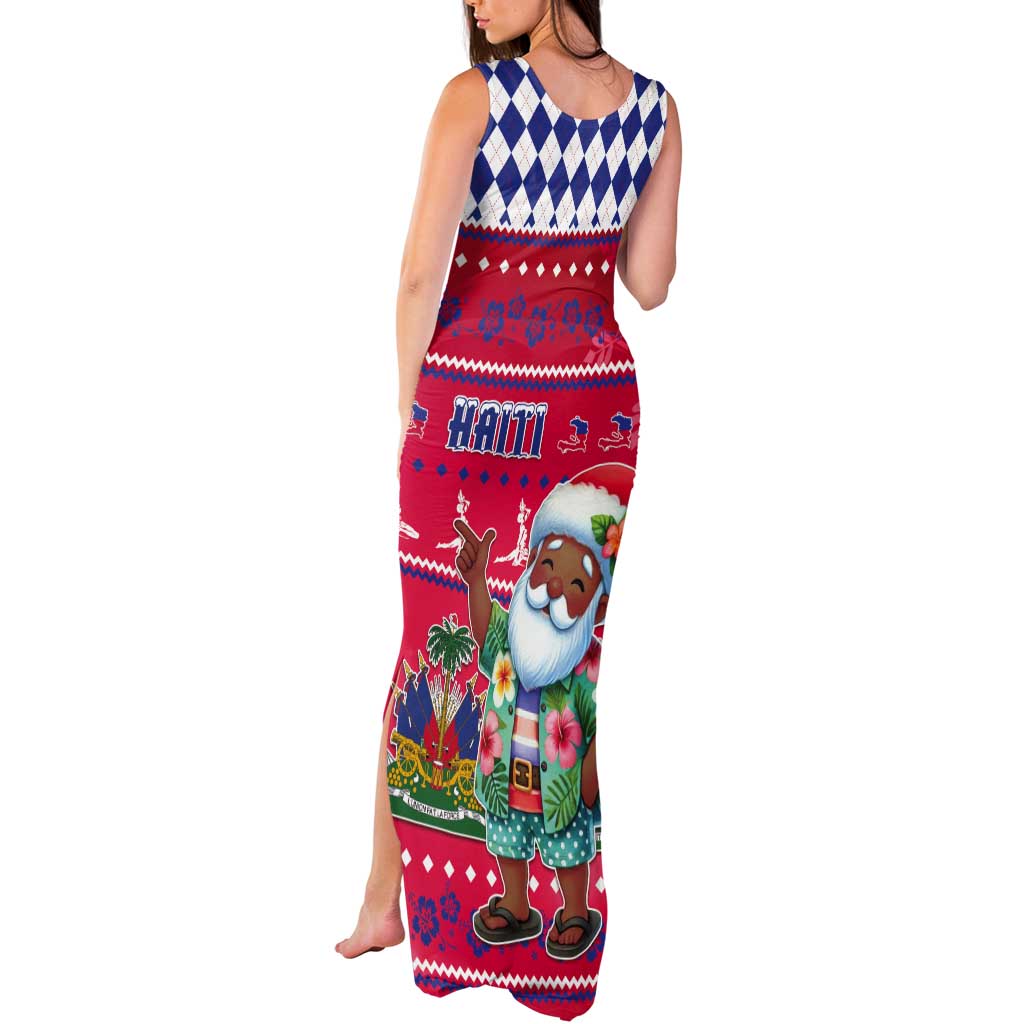 Haiti Christmas Tank Maxi Dress Haitian Santa Jwaye Nwel - Wonder Print Shop