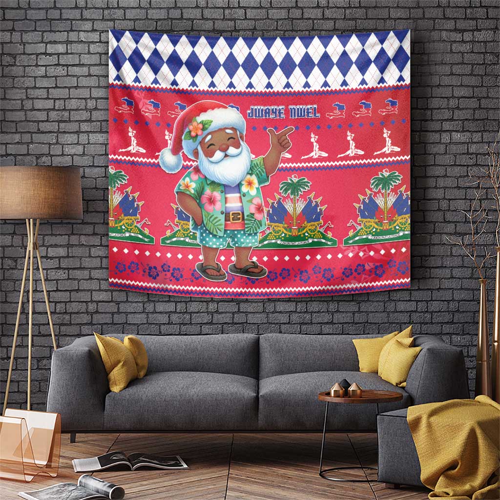 Haiti Christmas Tapestry Haitian Santa Jwaye Nwel - Wonder Print Shop