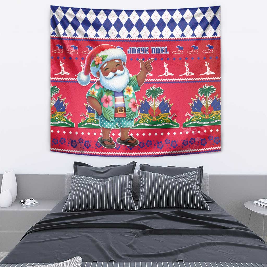 Haiti Christmas Tapestry Haitian Santa Jwaye Nwel - Wonder Print Shop