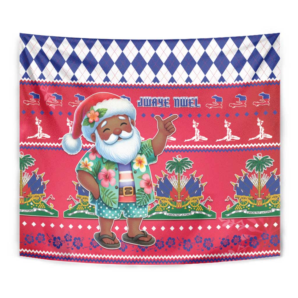Haiti Christmas Tapestry Haitian Santa Jwaye Nwel - Wonder Print Shop