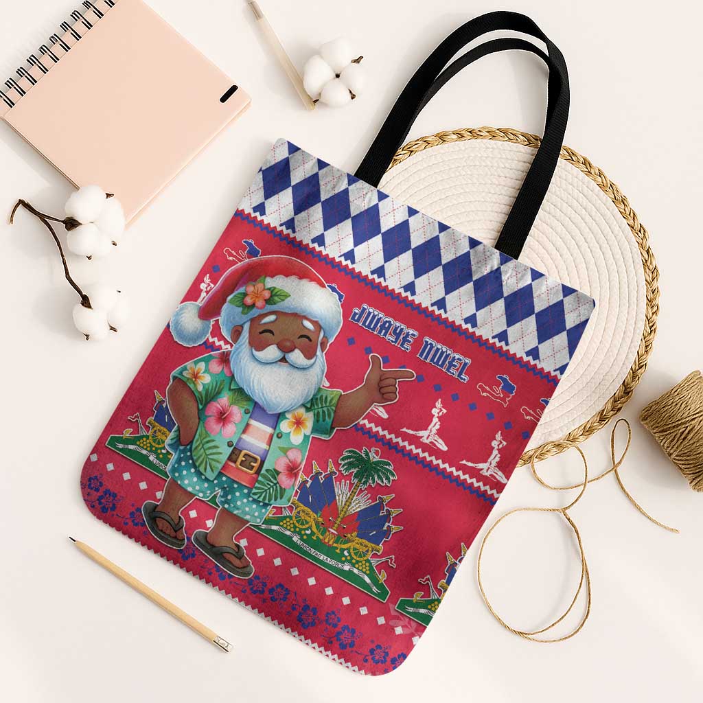Haiti Christmas Tote Bag Haitian Santa Jwaye Nwel - Wonder Print Shop