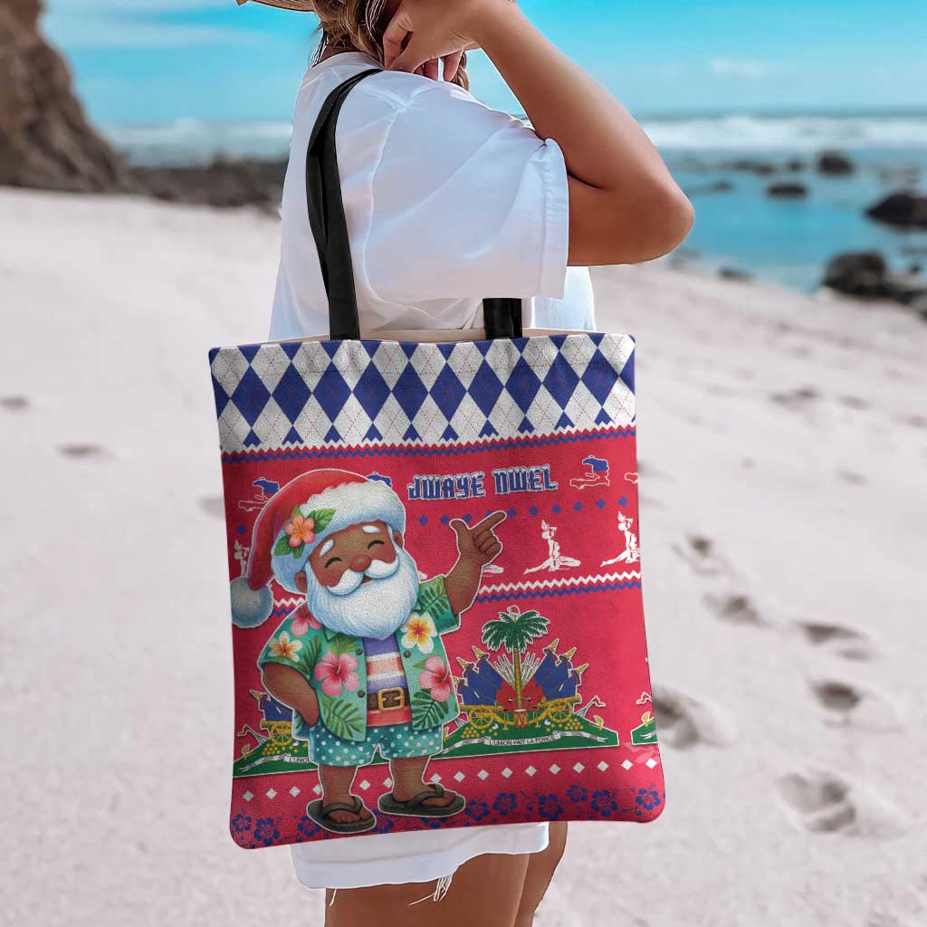 Haiti Christmas Tote Bag Haitian Santa Jwaye Nwel - Wonder Print Shop