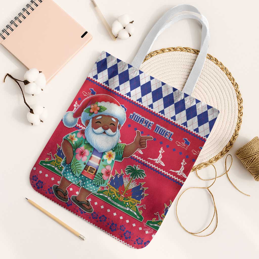 Haiti Christmas Tote Bag Haitian Santa Jwaye Nwel - Wonder Print Shop