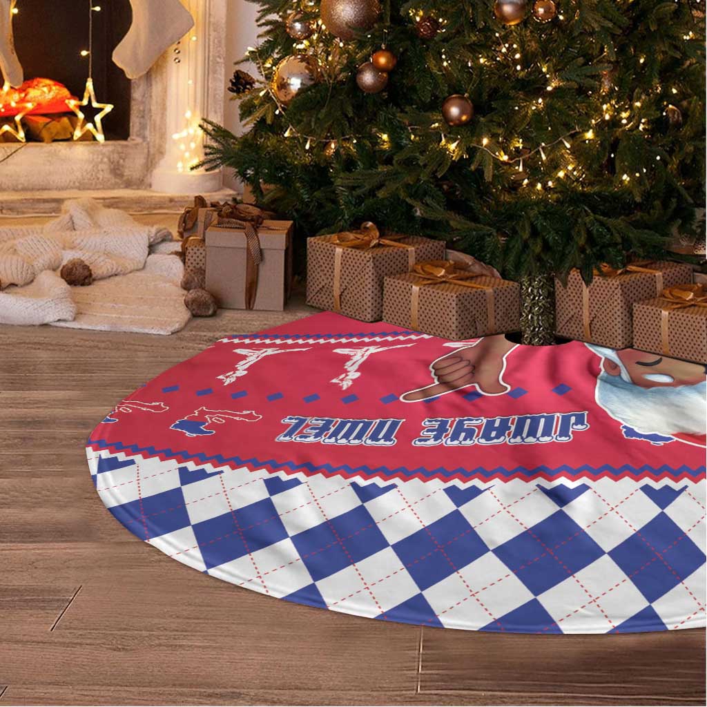 Haiti Christmas Tree Skirt Haitian Santa Jwaye Nwel - Wonder Print Shop