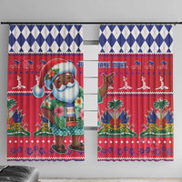 Haiti Christmas Window Curtain Haitian Santa Jwaye Nwel - Wonder Print Shop