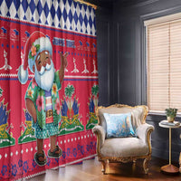 Haiti Christmas Window Curtain Haitian Santa Jwaye Nwel - Wonder Print Shop