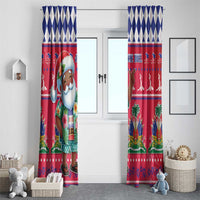 Haiti Christmas Window Curtain Haitian Santa Jwaye Nwel - Wonder Print Shop