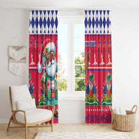 Haiti Christmas Window Curtain Haitian Santa Jwaye Nwel - Wonder Print Shop