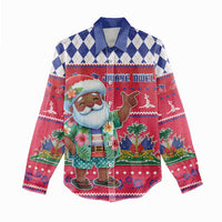 Haiti Christmas Women Casual Shirt Haitian Santa Jwaye Nwel - Wonder Print Shop