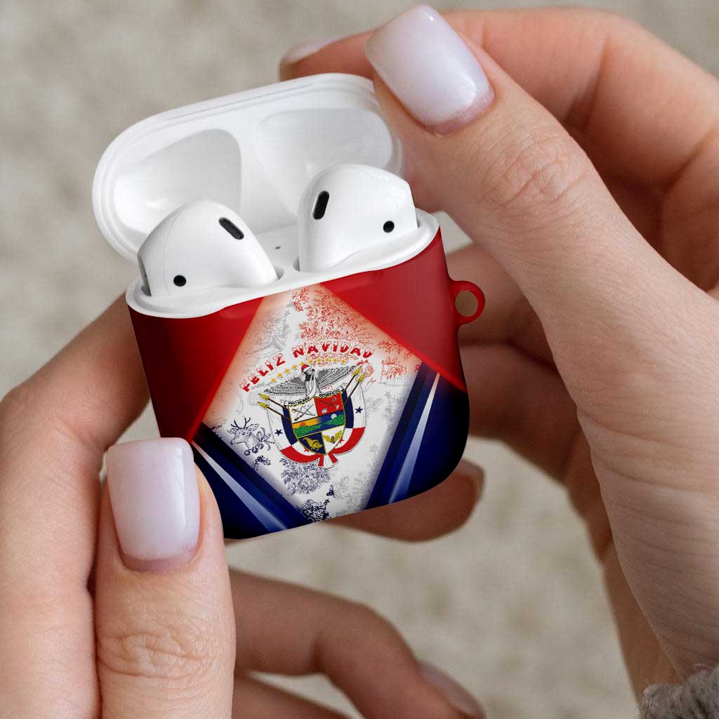 Panama Christmas AirPods Case Coat Of Arms Santa Harpy - Wonder Print Shop