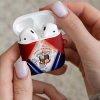 Panama Christmas AirPods Case Coat Of Arms Santa Harpy - Wonder Print Shop