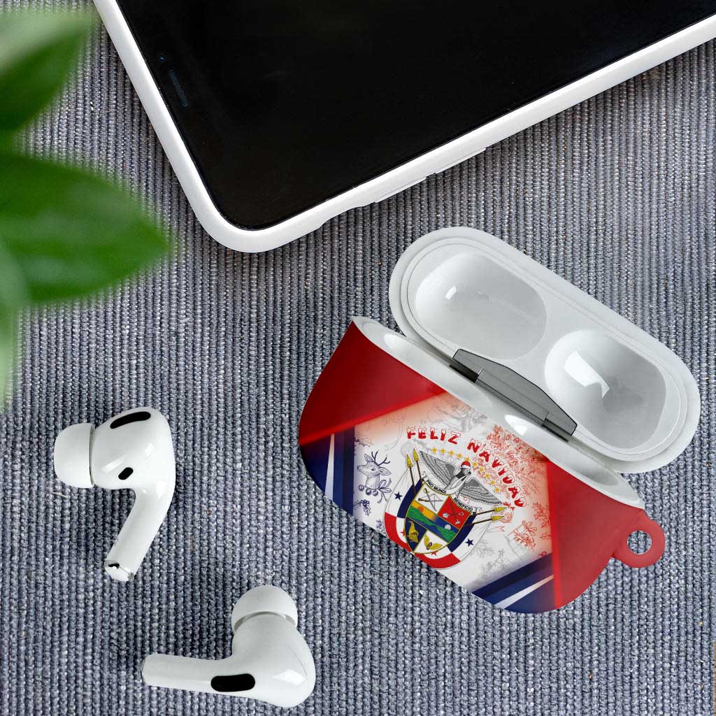 Panama Christmas AirPods Case Coat Of Arms Santa Harpy - Wonder Print Shop
