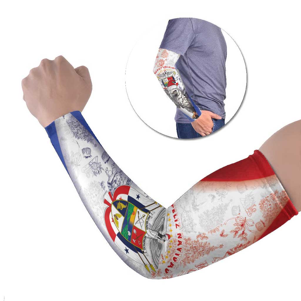 Panama Christmas Arm Sleeves Coat Of Arms Santa Harpy - Wonder Print Shop