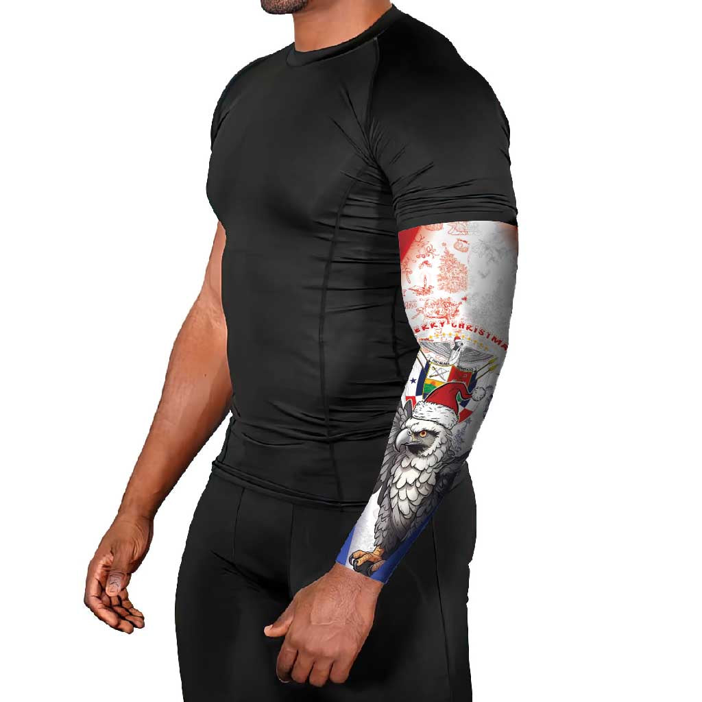 Panama Christmas Arm Sleeves Coat Of Arms Santa Harpy - Wonder Print Shop