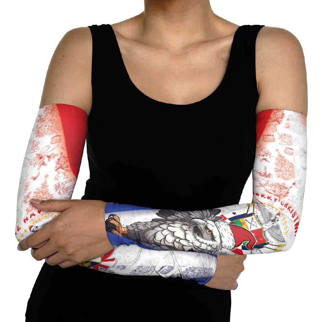 Panama Christmas Arm Sleeves Coat Of Arms Santa Harpy - Wonder Print Shop