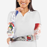 Panama Christmas Arm Sleeves Coat Of Arms Santa Harpy - Wonder Print Shop