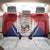 Panama Christmas Back Car Seat Cover Coat Of Arms Santa Harpy - Wonder Print Shop