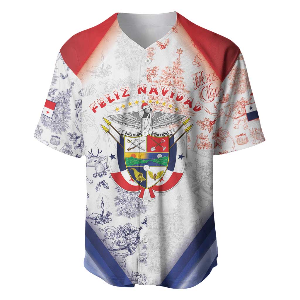 Panama Christmas Baseball Jersey Coat Of Arms Santa Harpy - Wonder Print Shop