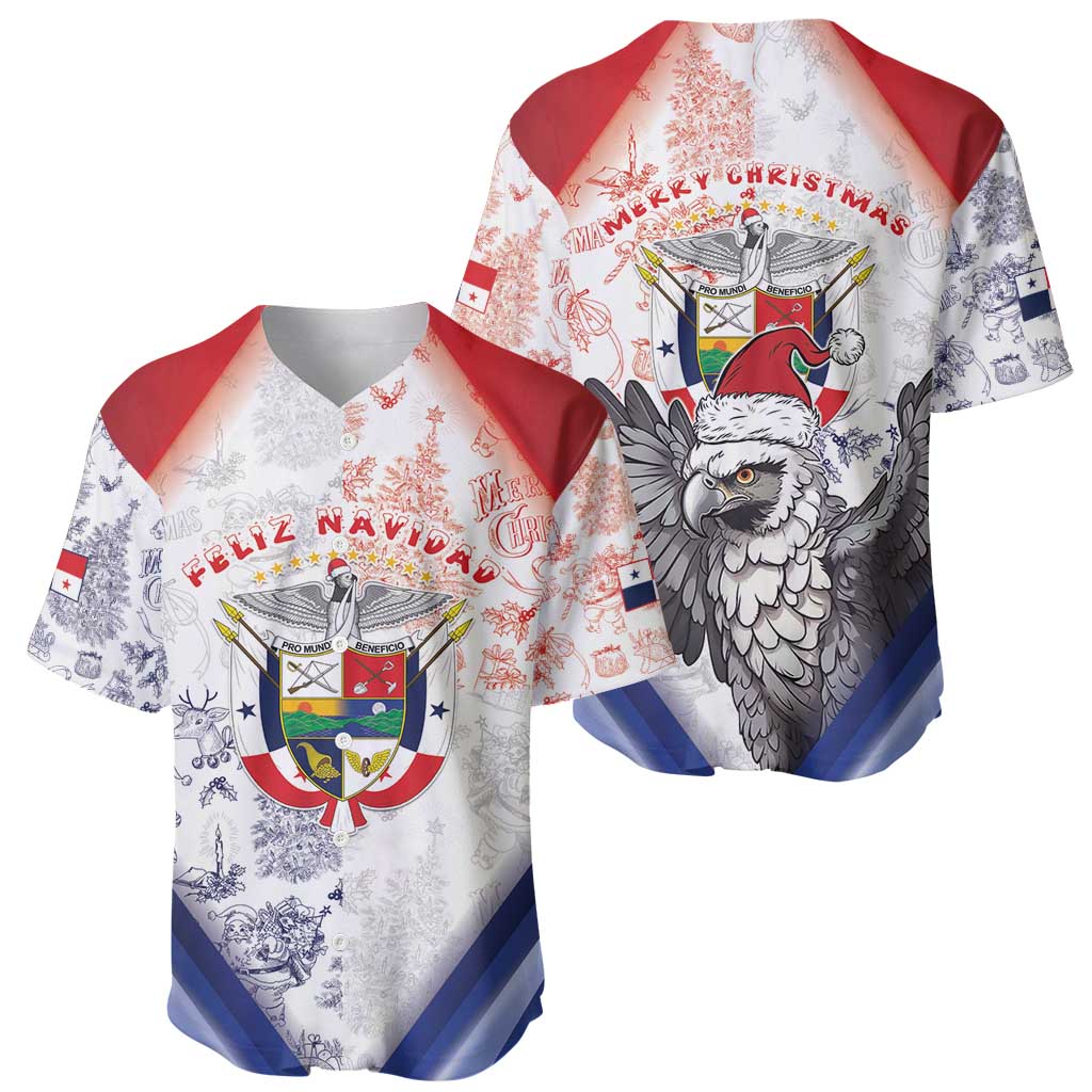 Panama Christmas Baseball Jersey Coat Of Arms Santa Harpy - Wonder Print Shop