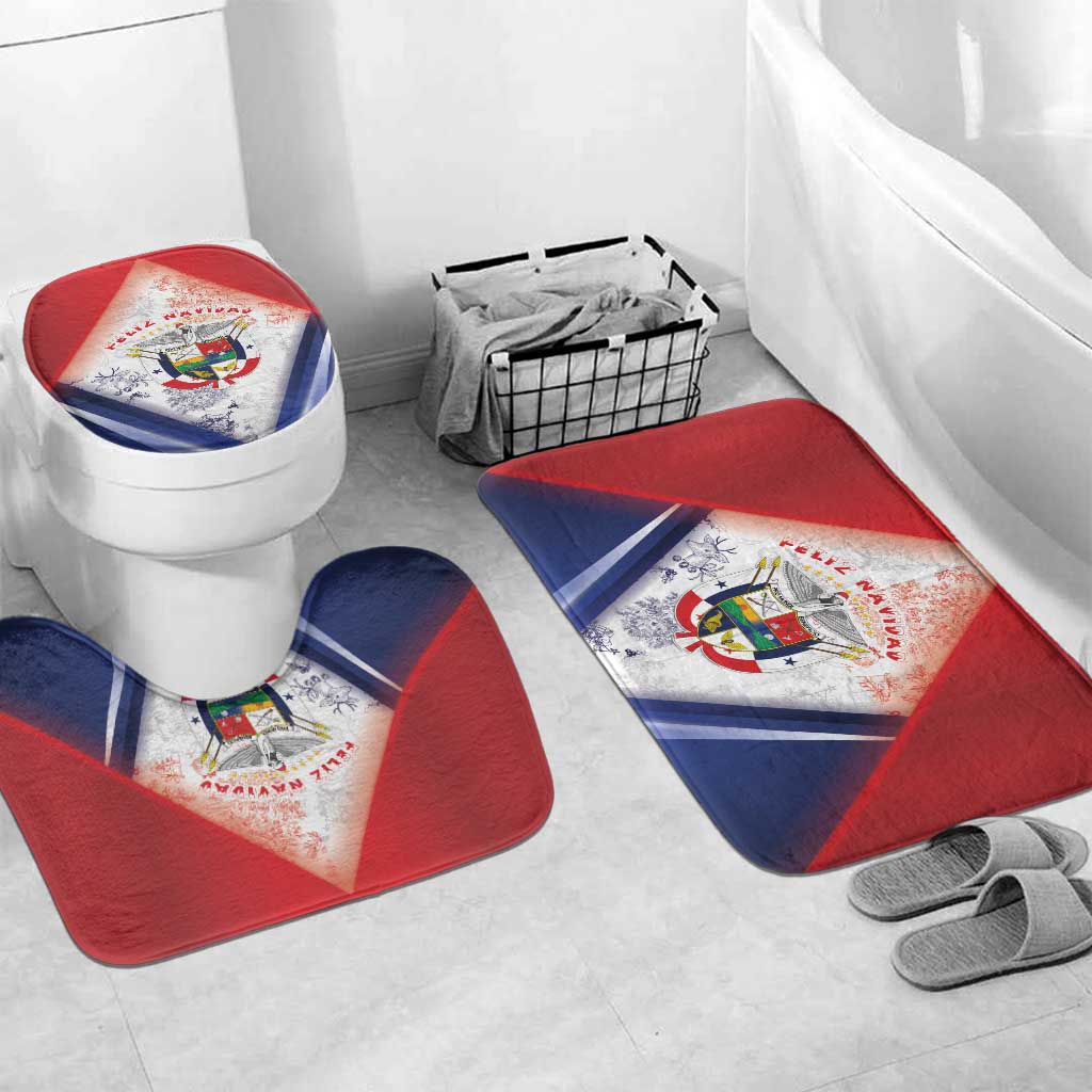 Panama Christmas Bathroom Set Coat Of Arms Santa Harpy - Wonder Print Shop