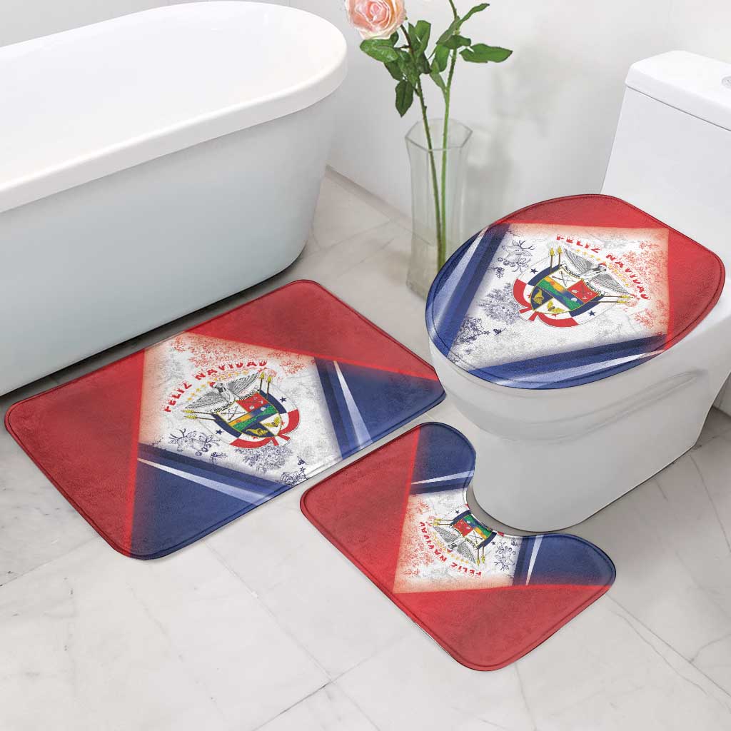 Panama Christmas Bathroom Set Coat Of Arms Santa Harpy - Wonder Print Shop