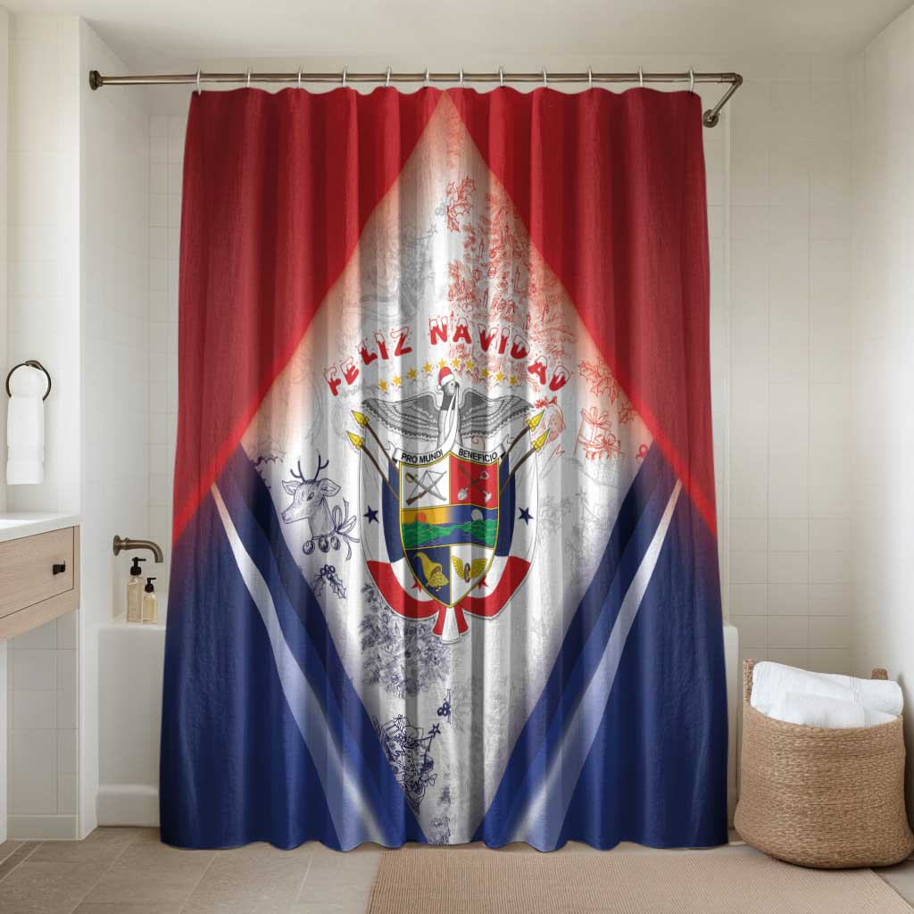 Panama Christmas Bathroom Set Coat Of Arms Santa Harpy - Wonder Print Shop