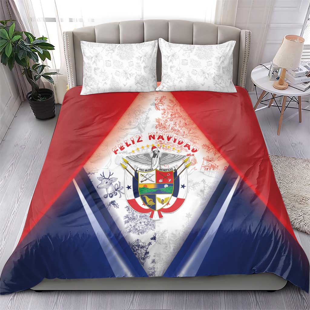 Panama Christmas Bedding Set Coat Of Arms Santa Harpy - Wonder Print Shop