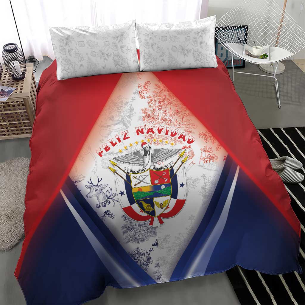 Panama Christmas Bedding Set Coat Of Arms Santa Harpy - Wonder Print Shop