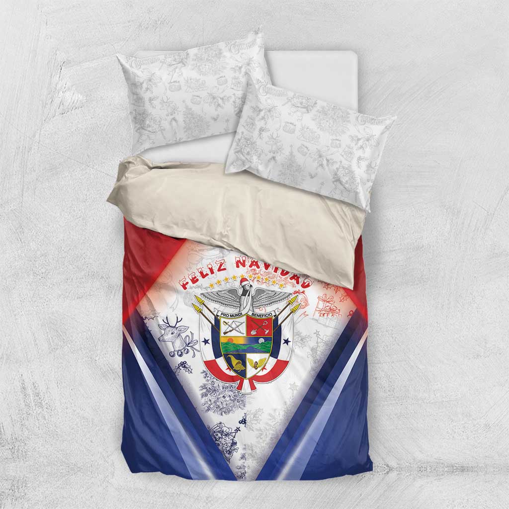 Panama Christmas Bedding Set Coat Of Arms Santa Harpy - Wonder Print Shop