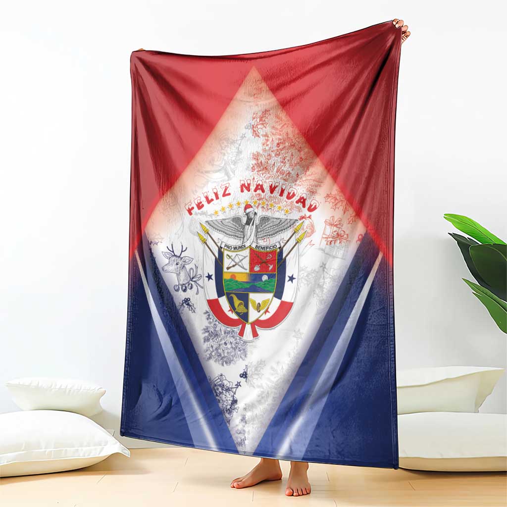 Panama Christmas Blanket Coat Of Arms Santa Harpy - Wonder Print Shop