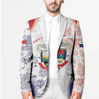 Panama Christmas Blazer Coat Of Arms Santa Harpy - Wonder Print Shop