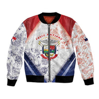 Panama Christmas Bomber Jacket Coat Of Arms Santa Harpy - Wonder Print Shop